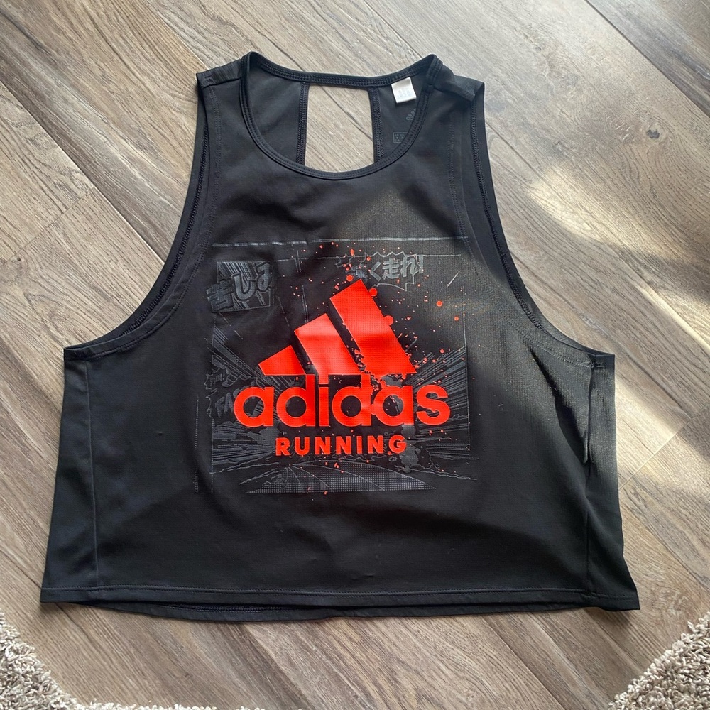 Adidas Cropped Running Tank